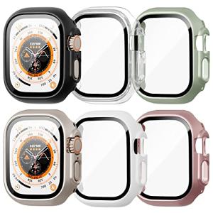 6 Pack for Apple Watch Ultra 49mm Case with Temper...