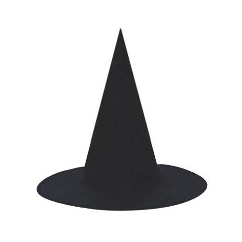 黒い魔女の帽子 - 大人のティーンハロウィーン魔女コスチュームアクセサリー 並行輸入
