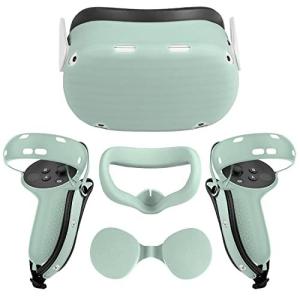 Oculus / Meta Quest 2タッチコントローラー用のRelohasアクセサリーグリップカバー前面プロテクターカバーレンズ保 並行輸入
