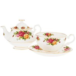 Royal Albert Old Country Roses for One Tea Pot  16.5 oz  Multicolor  並行輸入
