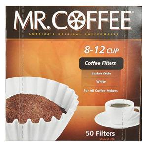 ミスターコーヒー Mr. Coffee バスケットスタイル コーヒーフィルター 8-12カップ 高品質 ホワイトペーパー 50枚入り M 並行輸入｜selectshopwakagiya