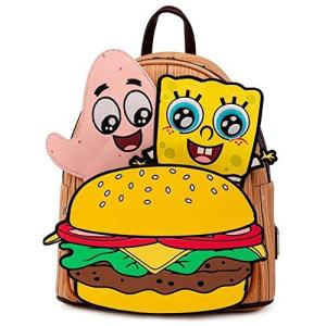 Loungefly Mini Backpack Spongebob Crabby Patty Group 新しい 公式 ブラウン 並行輸入｜selectshopwakagiya