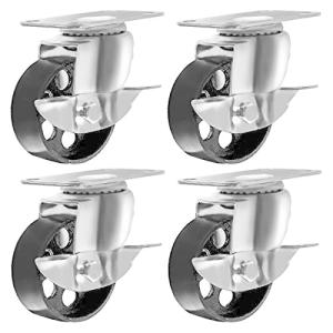 4すべてスチールスイベルキャスターホイールプレートHeavy Duty high-gaugeスチール