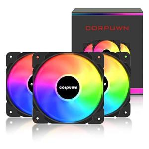 corpuwn3パック140mmARGBケースファンPWMパフォーマンスコンピューター冷却ファン高エアフロー5VARGBアドレス指定可能 並行輸入｜selectshopwakagiya