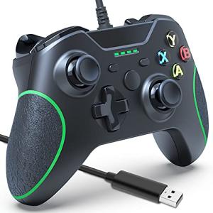 Dmere 有線コントローラー Xbox One/シリーズ用 有線Xbox シリーズコントローラー デュアルバイブレーション ヘッドセッ 並行輸入｜selectshopwakagiya