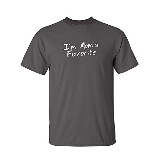 I&apos;m Mom&apos;s Favorite グラフィック ノベルティ 皮肉 ファニーTシャツ US サイズ...