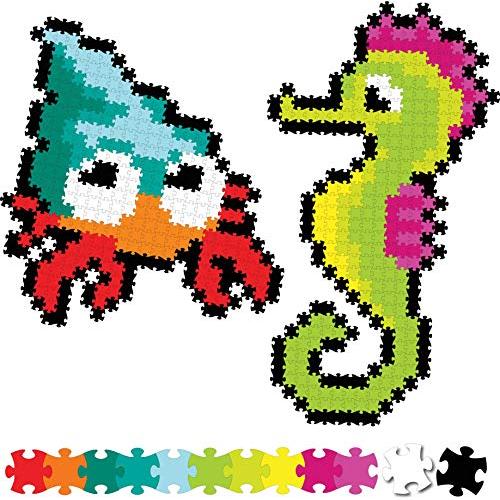Jixelz 700ピースSea Friends男の子に適した子供向けのピクセル化されたパズルアート...