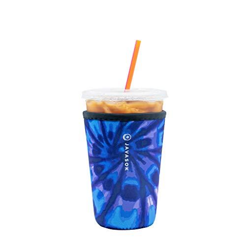 Java Sok 再利用可能 アイスコーヒーカップ 断熱スリーブ 冷たい飲み物やネオプレンホルダー ...