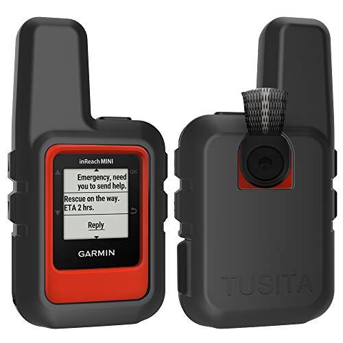 TUSITA シリコンケース Garmin inReach Mini 2対応 - ブラック 並行輸入