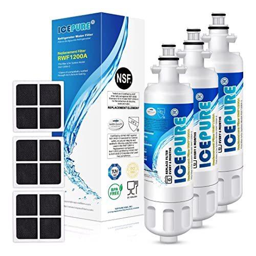 IcePure RFC1200A-3pk Water Filter Replacement Cart...