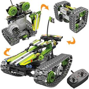 Stem Projects 子供用 8-12歳 リモコン車/ロボットおもちゃ 組み立てキット ロボテ...