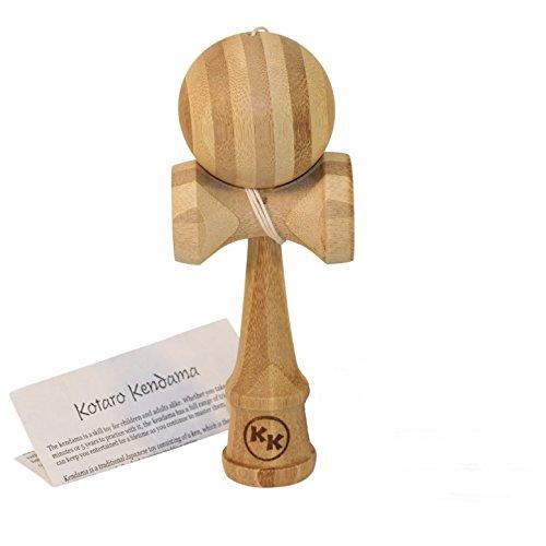 Kotaro Pro Bamboo Kendama Toy with Extra String an...