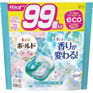 ボールド ジェルボール 4D 洗濯洗剤 フレッシュフラワーサボン 詰め替え 99個[大容量]｜selectshopyuu