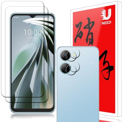 2+2枚セッZTE Libero 5G IV A302ZT 用のガラスフィルム2枚+カメラフィルム2...