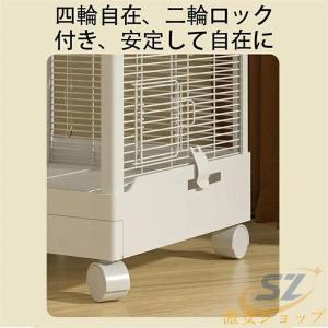 鳥かご 鳥籠 ケージ 透明 通気性 大型 餌入...の詳細画像4