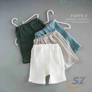 リネン キッズ 半袖tシャツ ベビー服 上下セ...の詳細画像3