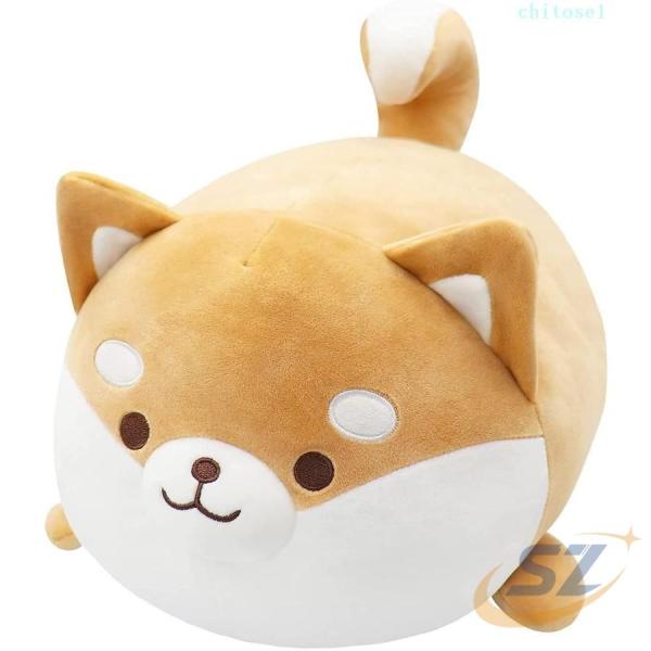クッション 柴犬 柴犬抱き枕 犬 柔らかい ぬいぐるみ 可愛い リアル もちもちぬいぐるみゾンチー丸...