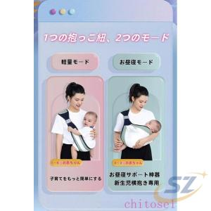 新生児 ベビースリング 抱っこ紐 軽量コンパク...の詳細画像2
