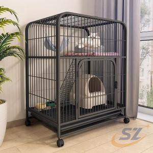 2023新品 猫用ケージ 掃除しやすいネコ用ゲージ ペット用品 お出かけ 室内用 シェンヘン 組立簡単 コンパクト 大型 多頭飼い 折り畳み式 高さ 錆びない