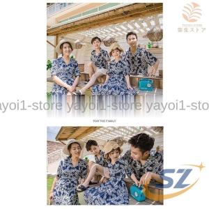 親子 ペアルック ペアtシャツ アロハ シャツ...の詳細画像3
