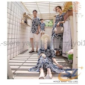 親子 ペアルック ペアtシャツ アロハ シャツ...の詳細画像4