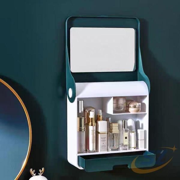 メイクボックス コスメ収納 化粧品収納ボックス 水回り用品 浴室用品 家庭用 シェンヘン 引き出し付...