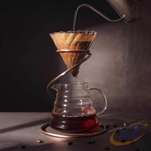 コーヒードリップ スタンド ガラス 日常使い 家庭用 使いやすい セット にコーヒーサーバー シェン...