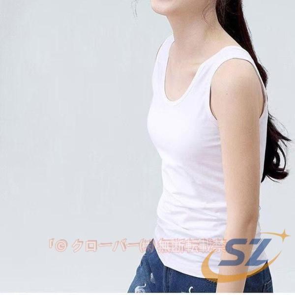 タンク レディース 夏 おしゃれ 通気 吸汗速乾 接触冷感 インナーTシャツ シェンヘン ノースリー...