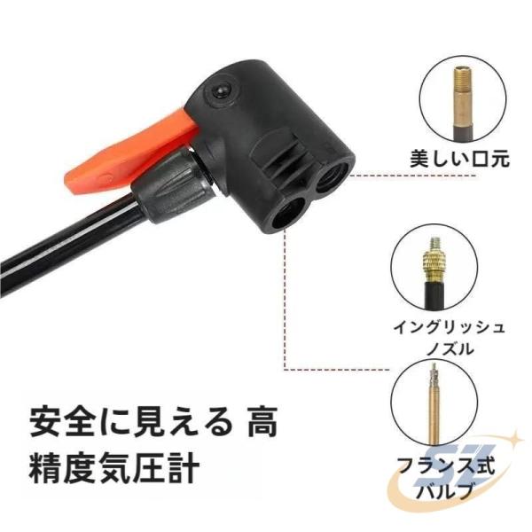 空気入れ 自転車 ボール 作業工具 DIY用品 業務用 バイク タイヤ ゲージ 自動車 シェンヘン ...