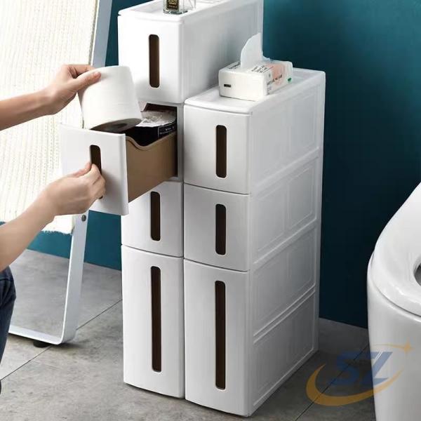 収納キャビネット 洗面化粧台収納棚 キッチン 水回り用品 浴室用品 家庭用 すき間収納 シェンヘン ...