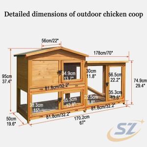 屋外 ケージ 木製 ペット用品 お出かけ 室内...の詳細画像1