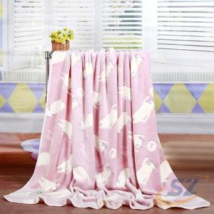 ブランケット 猫柄 掛け毛布 ペット用品 お出かけ 室内用 150*200cm かわいい ひざ掛け シェンヘン フランネル お昼寝 防寒 冷房対策 四季通用 ピンク 移動用