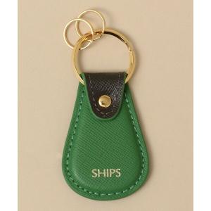 SHIPS / シップス 【WEB限定】SHIPS: 【SAFFIANO LEATHER】 2トーン キーホルダー