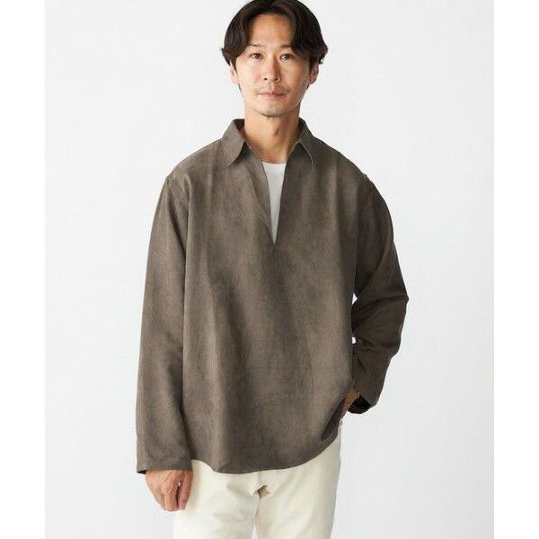 SHIPS / シップス BENCH MARKING SHIRT: スキッパー ポリエステル フェイ...