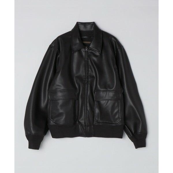 SHIPS / シップス BENCH MARKING SHIRTS: 合成皮革 A2 ブルゾン