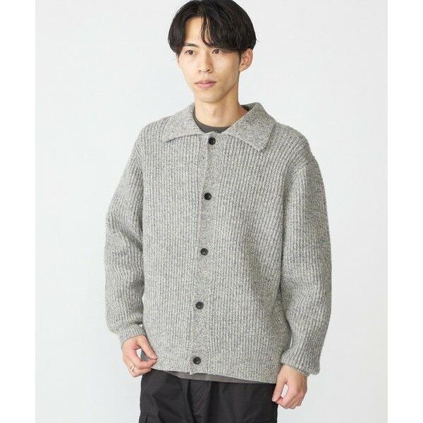 SHIPS / シップス SHIPS: SOLOTEX(R) 畔編み ポロ ニット カーディガン