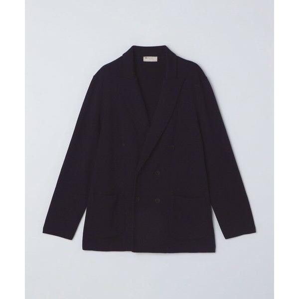 SHIPS / シップス FLY3: ウール ダブルブレスト ニット ジャケット