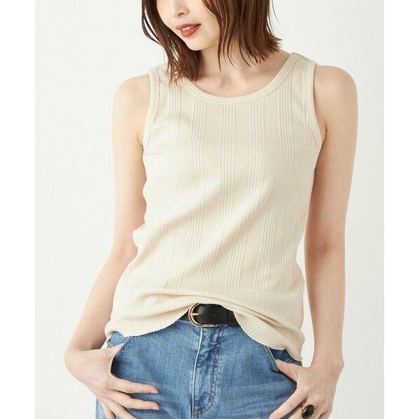 SHIPS / シップス SHIPS Colors:ランダムテレコ 2WAY タンクトップ◇