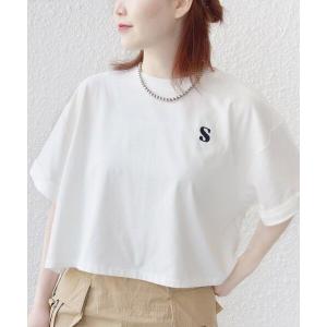 SHIPS for women / シップスウィメン * ドルマン 刺繍 ワイド TEE ◇｜selectsquare