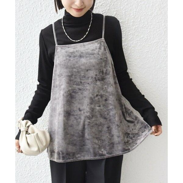 SHIPS / シップス 〈手洗い可能〉スノー クラッシュ ポリエステル ベロア サイド スリット ...