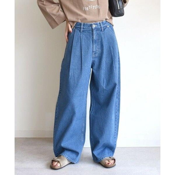 SHIPS / シップス 〈洗濯機可能〉2タック カーブ デニム パンツ