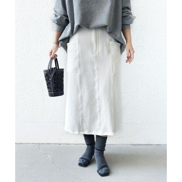 SHIPS / シップス 〈手洗い可能〉ルーズ デニム サイド ポケット スカート