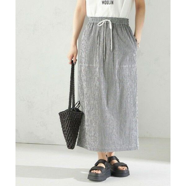 SHIPS / シップス 〈手洗い可能〉ACAR リップル ポケット スカート