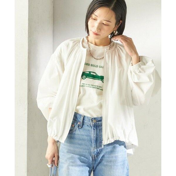 SHIPS / シップス 〈接触冷感 / 撥水加工〉TEXBRID(R) タフタ ギャザー 羽織 ブ...