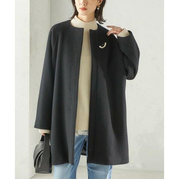 SHIPS / シップス Pure SUPER100 ノーカラー コート