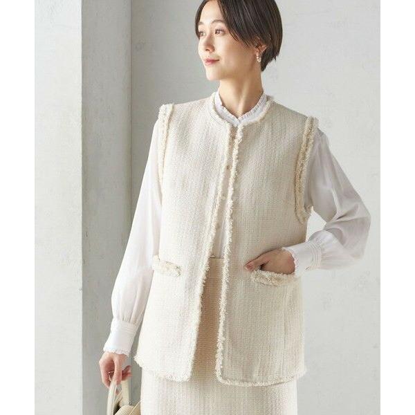 SHIPS for women / シップスウィメン 〈セレモニー対応可〉スラブ ツイード ロング ...