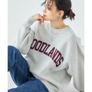 SHIPS for women / シップスウィメン 《一部予約》* 〈手洗い可能〉カレッジ ロゴ ...