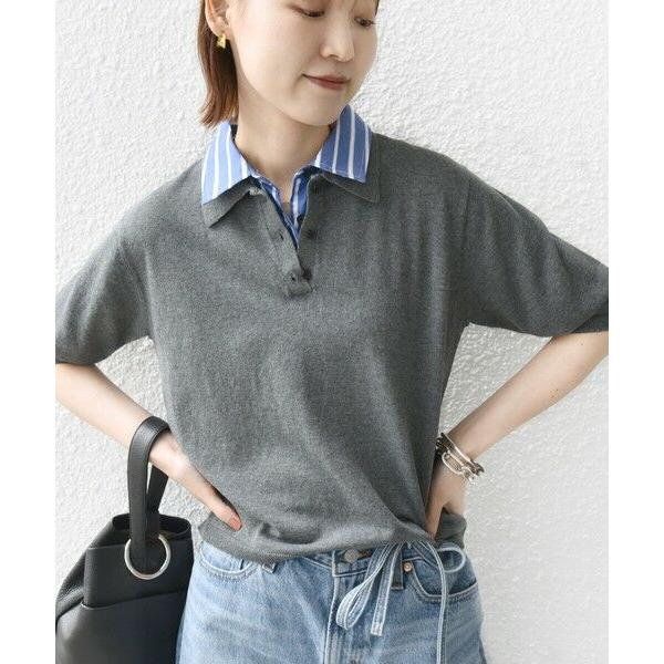 SHIPS / シップス 《予約》【WEB限定】〈手洗い可能〉ダブルカラー ショート スリーブ ポロ