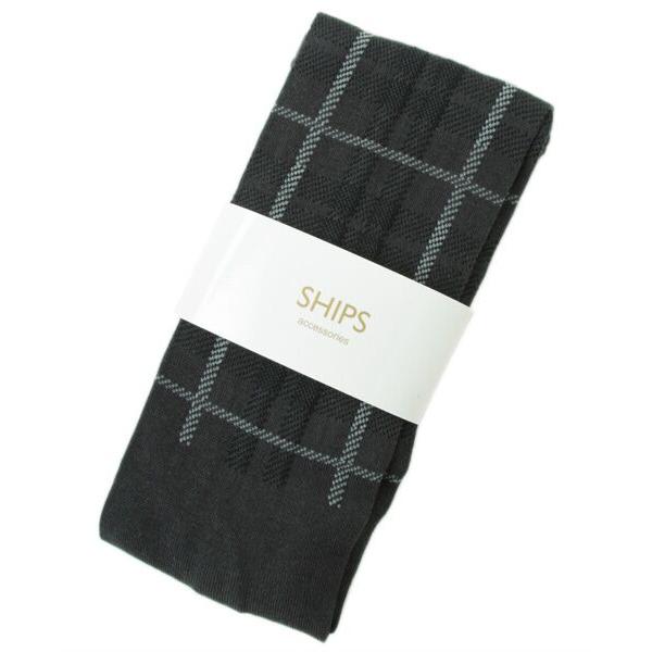 SHIPS / シップス ジャカードチェックタイツ