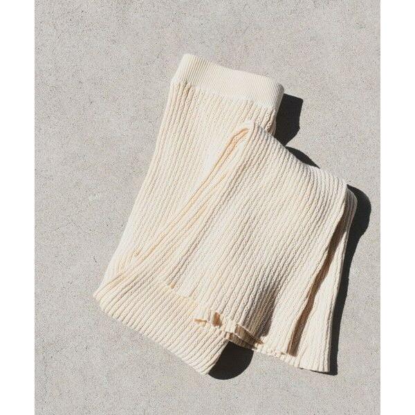 SHIPS / シップス 〈手洗い可能〉アイレットリブニットレギンスパンツ